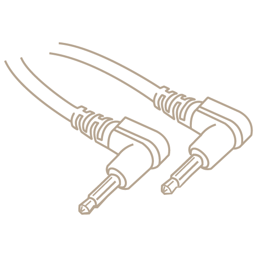 Hosa Technology CMM-105RR Right-Angle 3.5mm to Right-Angle 3.5mm Stereo Cable